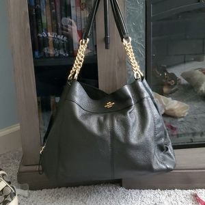 Leather Coach purse